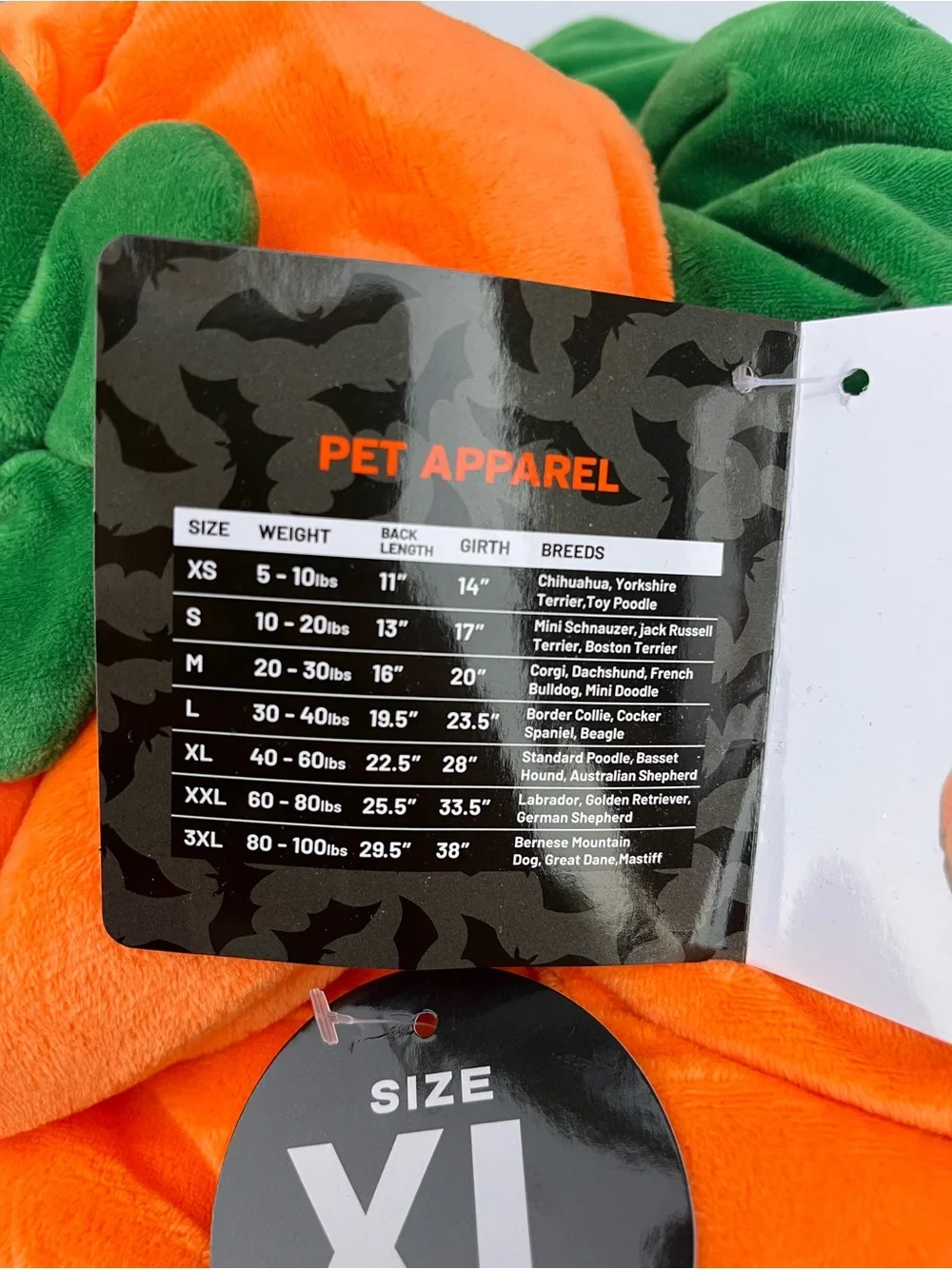 Jack O' Lantern Lane Pumpkin Dog & Cat Costume. This two-piece, plush jack-o'-la